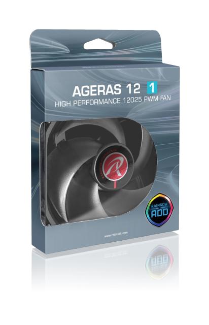 Вентилатор Raijintek AGERAS 12, Fan 120mm, 4 pin PWM