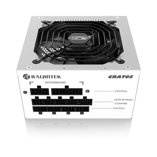 Захранване Raijintek CRATOS 850 WHITE, 850W, Active PFC, 80 Plus Platinum, Full Modular