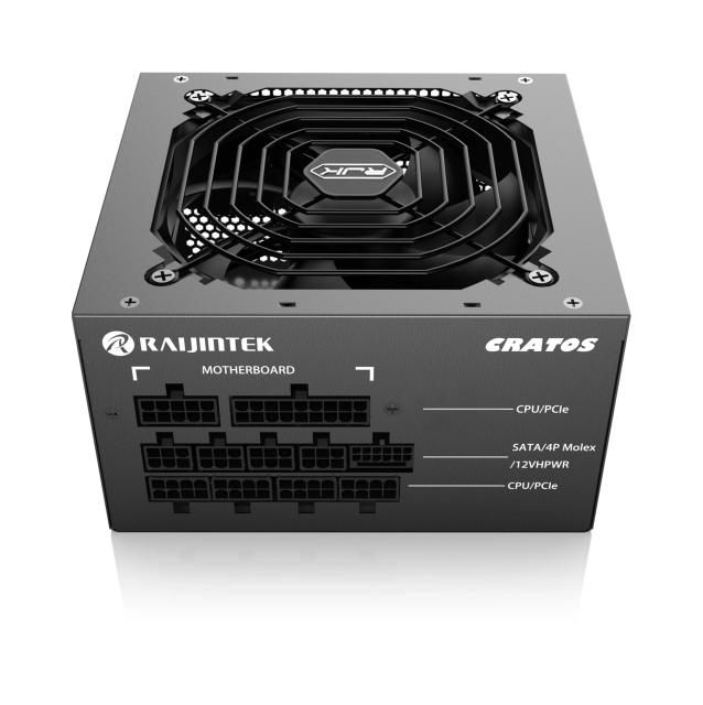 Захранване Raijintek CRATOS 850 BLACK, 850W, Active PFC, 80 Plus Platinum, Full Modular