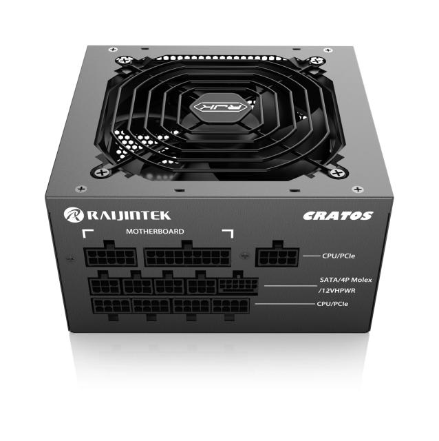 Захранване Raijintek CRATOS 1000 BLACK, 1000W, Active PFC, 80 Plus Gold, ATX 3.0, Full Modular