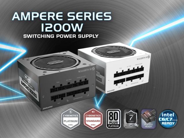 Захранване Raijintek AMPERE 1200, 1200W, Active PFC, 80 Plus Platinum, Full Modular