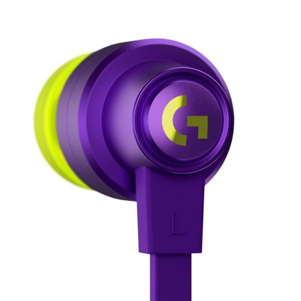 Слушалки Logitech G333 Gaming Headphones, Cable Management, Custom-length Cable, Dual Dynamic Drivers, Purple