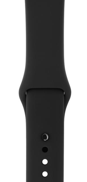 Часовник Apple Watch Series 3 GPS, 42mm Space Grey Aluminium Case with Black Sport Band