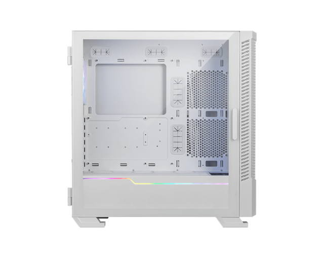 Кутия MSI MPG VELOX 100R WHITE, Mid-Tower, 2 x USB 3.2 Gen 1 Type-A, 1 x USB 3.2 Gen 2x2 Type-C, ATX / Micro-ATX / Mini-ITX