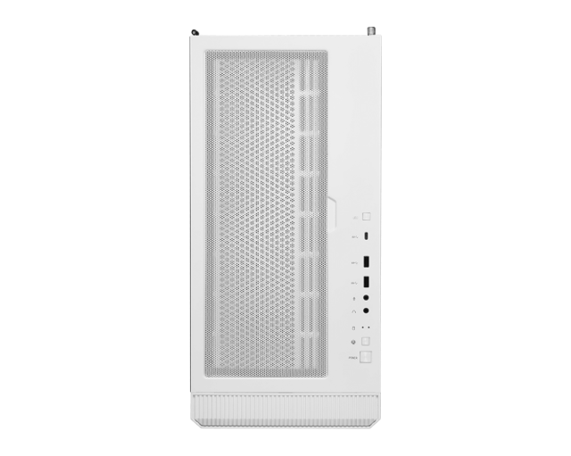 Кутия MSI MPG VELOX 100R WHITE, Mid-Tower, 2 x USB 3.2 Gen 1 Type-A, 1 x USB 3.2 Gen 2x2 Type-C, ATX / Micro-ATX / Mini-ITX