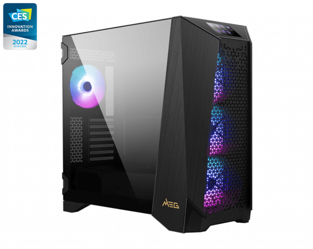 Кутия MSI MEG PROSPECT 700R, Mid-Tower, 2x USB 3.2 Gen 1 Type-A, 1x USB 3.2 Gen 2x2 Type-C, 1x HD Audio/1x Mic, E-ATX (up to 310mmx304.8mm) / ATX / M-ATX / ITX 