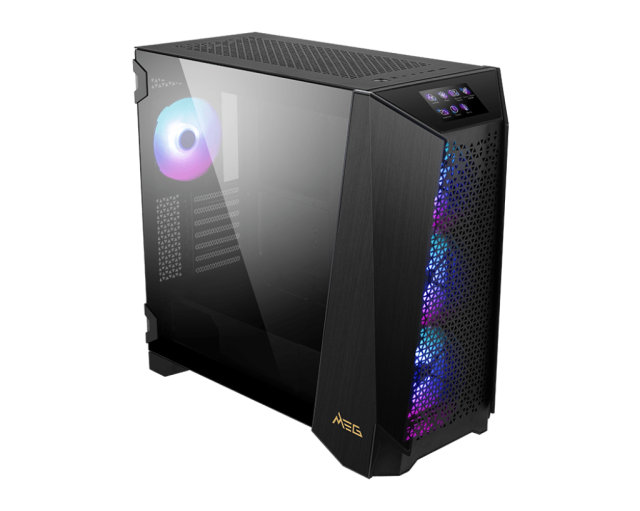 Кутия MSI MEG PROSPECT 700R, Mid-Tower, 2x USB 3.2 Gen 1 Type-A, 1x USB 3.2 Gen 2x2 Type-C, 1x HD Audio/1x Mic, E-ATX (up to 310mmx304.8mm) / ATX / M-ATX / ITX 