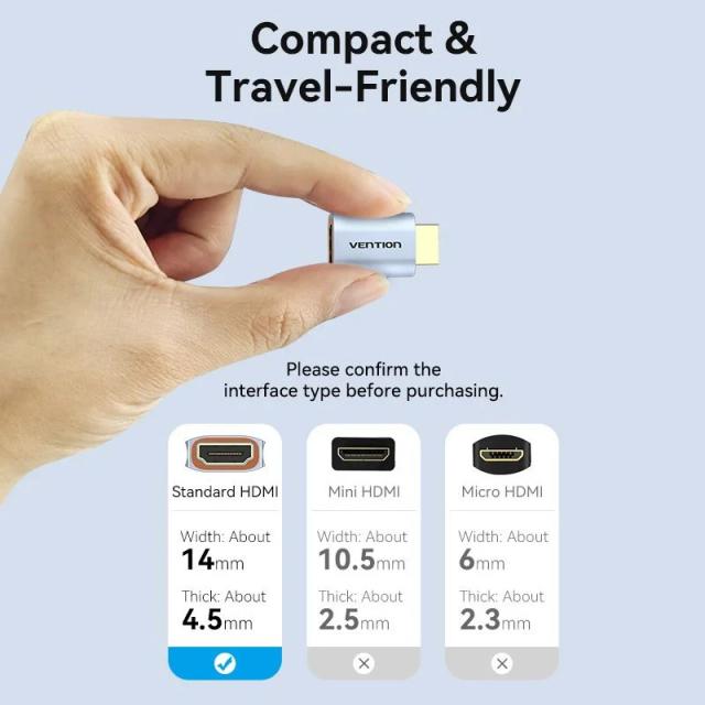 Адаптер Vention HDMI M / HDMI F