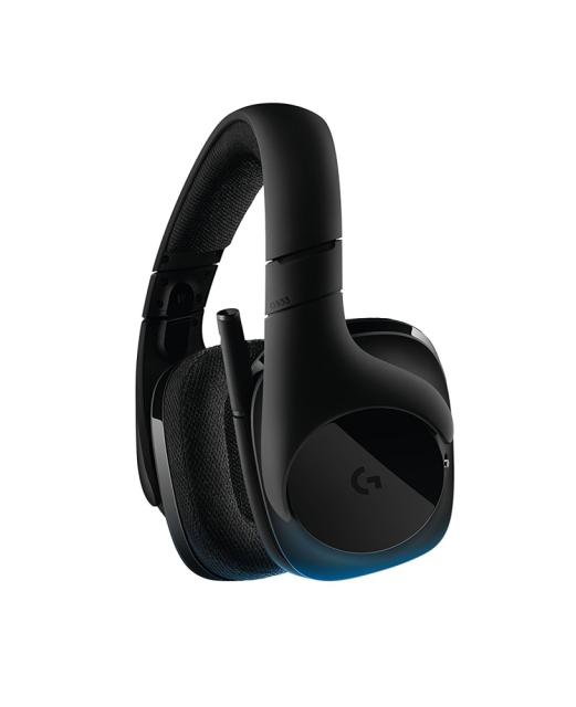 Слушалки Logitech G533, Wireless Headset, микрофон, черни