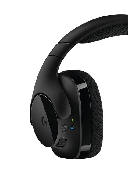 Слушалки Logitech G533, Wireless Headset, микрофон, черни