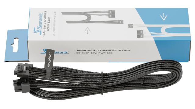 Модулен кабел Seasonic PCIe 5.0 12VHPWR Modding Cable 600W Black