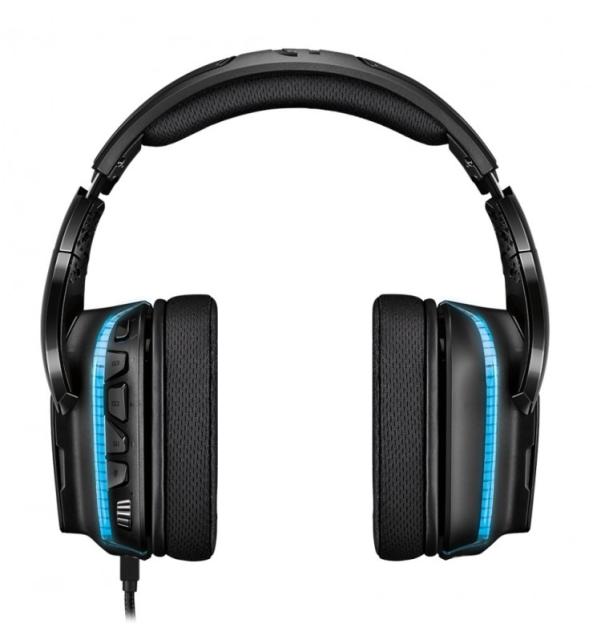 Слушалки Logitech G635 Headset, Lightsync RGB, PRO-G 50 mm Drivers, DTS Headphone:X 2.0 Surround, Mesh Ear Cushions, PC, Nintendo Switch, PS4, Xbox One, Black