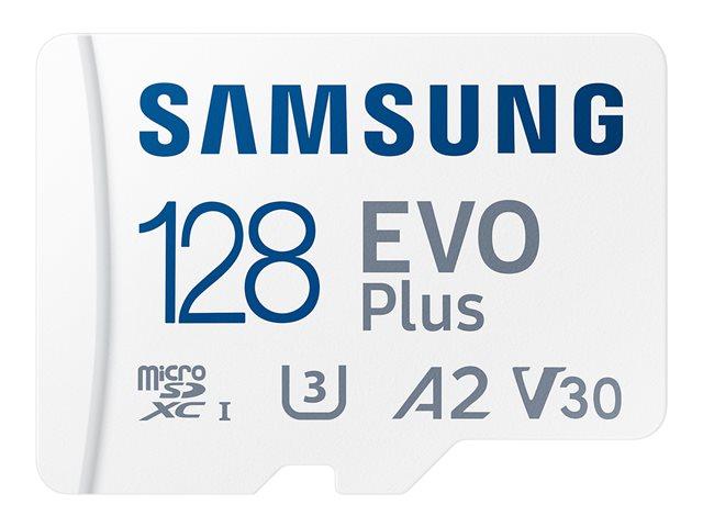 Карта памет Samsung 128GB micro SD Card EVO Plus with Adapter, Class10, Transfer Speed up to 160MB/s