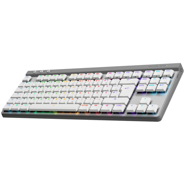 Гейминг клавиатура Logitech G515 Lightspeed TKL, Wireless, бяла