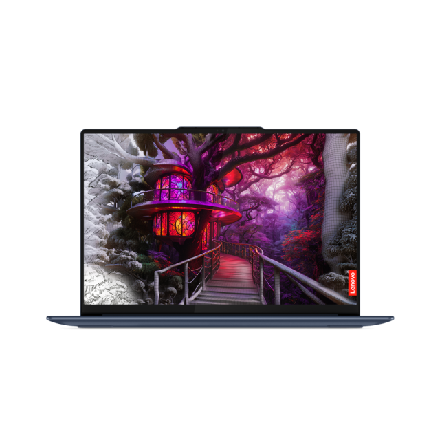 Лаптоп Lenovo Yoga Slim 7 14Q8X9, Qualcomm Snapdragon X Elite X1E-78-100 12C (Max Turbo up to 3.4GHz, 42MB), 14.5" (36.83cm) 3K OLED 1000nits Glare Touch Display, 32GB LPDDR5X, 1TB SSD, 3x USB-C (USB4 40Gbps), Windows 11 Home