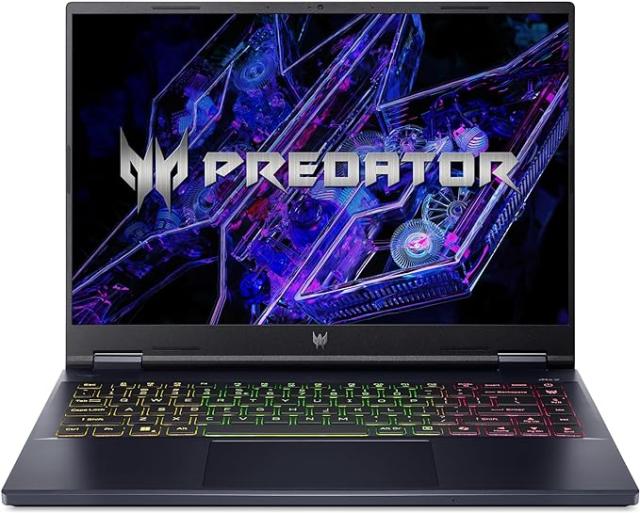 Лаптоп Acer Predator Neo PHN14-51-72PG, Intel Core Ultra 7 155H 16C (1.4/4.8GHz, 24MB Cache), 14.5" (36.8 cm) FHD IPS 165Hz, 32GB DDR5 LPDDR5X , 1TB PCIe NVMe SSD, NVIDIA GF RTX 4070 8GB GDDR6, Wi-Fi 6E AX, RGB-backlit Kb, Black, Free DOS