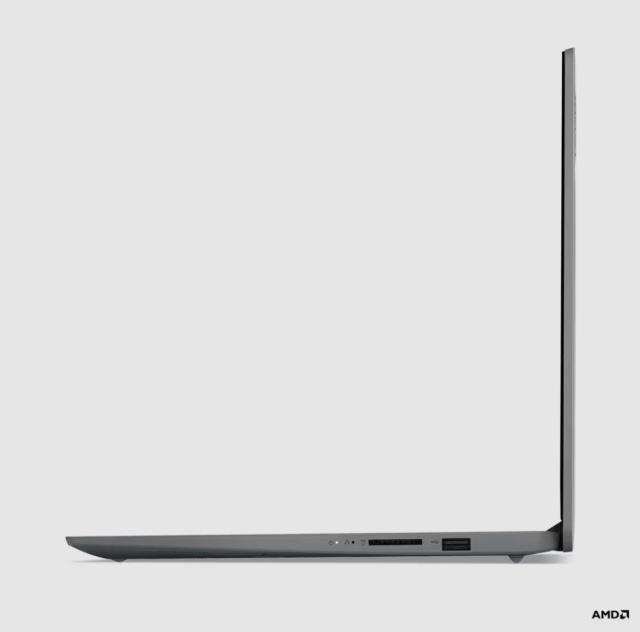 Лаптоп Lenovo IdeaPad 1 15AMN7, AMD Ryzen 3 7320U 4C (2.4/4.1GHz, 4 MB Cache), 15.6" (39.62cm) Full HD, TN Anti-glare, 8GB LPDDR5, 512GB SSD NVMe, Free DOS