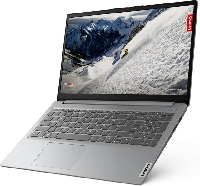 Лаптоп Lenovo IdeaPad 1 15ALC7, AMD Ryzen 7 5700U 8C (1.8 / 4.3GHz, 4MB L2 / 8MB L3), 15.6'' (39.62 cm) FHD IPS Anti-glare, 16GB DDR4, 512GB SSD, Wi-Fi 6 + BT5.2, 1x USB 2.0, 1x USB 3.2 Gen 1, 1x USB-C, HDMI, Free DOS