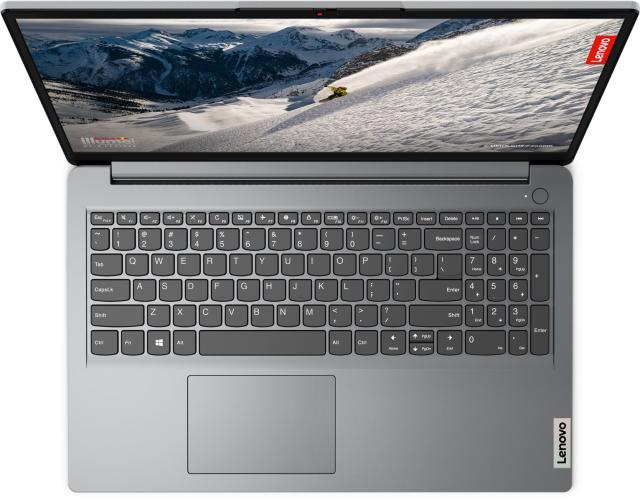 Лаптоп Lenovo IdeaPad 1 15ALC7, AMD Ryzen 7 5700U 8C (1.8 / 4.3GHz, 4MB L2 / 8MB L3), 15.6'' (39.62 cm) FHD IPS Anti-glare, 16GB DDR4, 512GB SSD, Wi-Fi 6 + BT5.2, 1x USB 2.0, 1x USB 3.2 Gen 1, 1x USB-C, HDMI, Free DOS