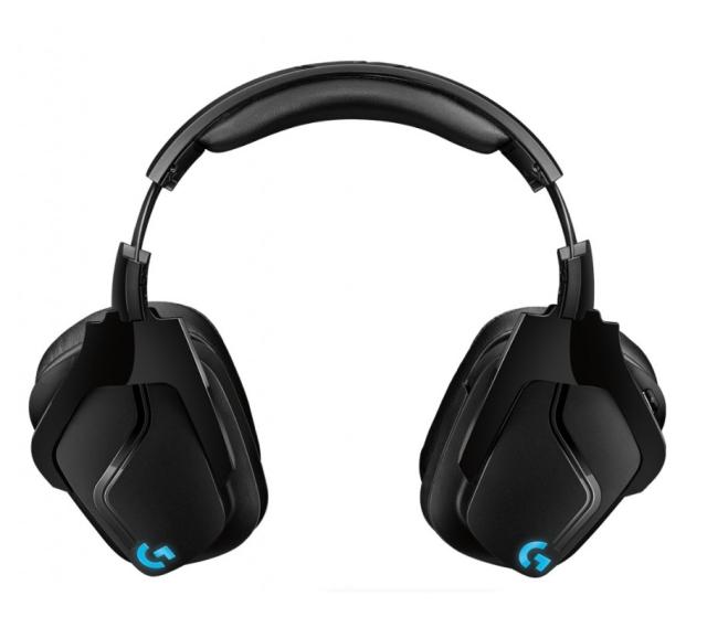 Слушалки Logitech G935 Wireless Headset, Lightsync RGB, PRO-G 50 mm Drivers, 7.1 DTS Headphone:X 2.0 Surround, Leather Ear Cushions, Black