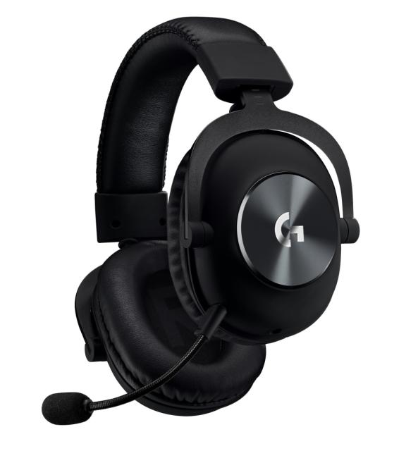 Геймърски слушалки Logitech PRO X Logitech PRO X Headset, PRO-G 50 mm Drivers, 7.1 DTS Headphone:X 2.0 Surround, Leather/Mesh Memory Foam Ear Cushions, Blue Voice Microphone, Black