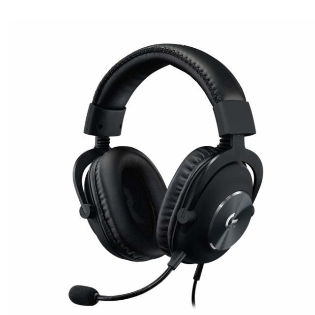 Геймърски слушалки Logitech PRO X Logitech PRO X Headset, PRO-G 50 mm Drivers, 7.1 DTS Headphone:X 2.0 Surround, Leather/Mesh Memory Foam Ear Cushions, Blue Voice Microphone, Black