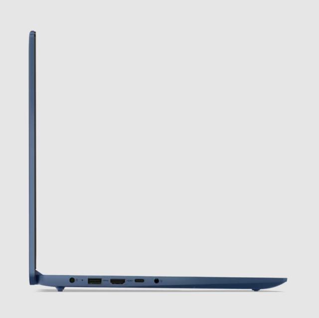 Лаптоп Lenovo IdeaPad Slim 3 15IAN8, Intel Core i3-N305 8C (1.8/3.8GHz, 6MB Cache),15.6" (39.62cm) Full HD TN Anti-Glare Display, 8GB LPDDR5, 256GB SSD NVMe, 1x USB 3.2 Gen 1, Free DOS