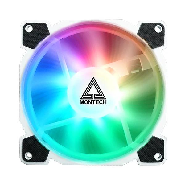 Комплект вентилатор Montech Z3 PRO ARGB FAN, 3 x 120mm, Controller, Remote, ARGB, White