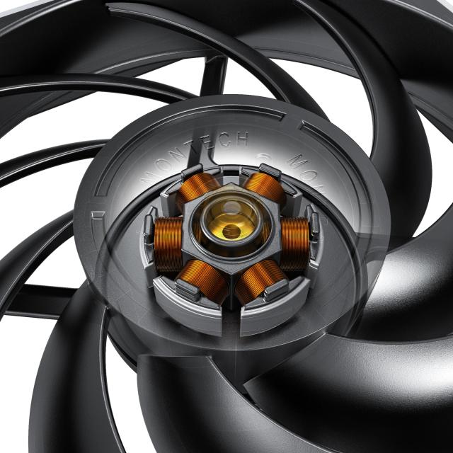 Вентилатор Montech METAL 120 PWM, Fan 120mm, PWM