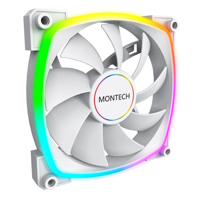 Вентилатор Montech AX140 PWM, Fan 140mm, ARGB, White