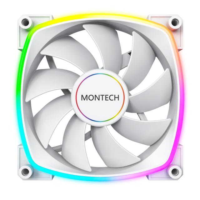 Вентилатор Montech AX140 PWM, Fan 140mm, ARGB, White