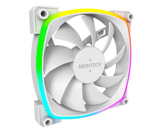 Вентилатор Montech AX120 PWM, Fan 120mm, ARGB, White