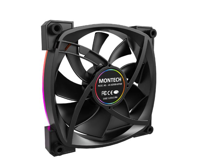 Вентилатор Montech AX120 PWM, Fan 120mm, ARGB, Black