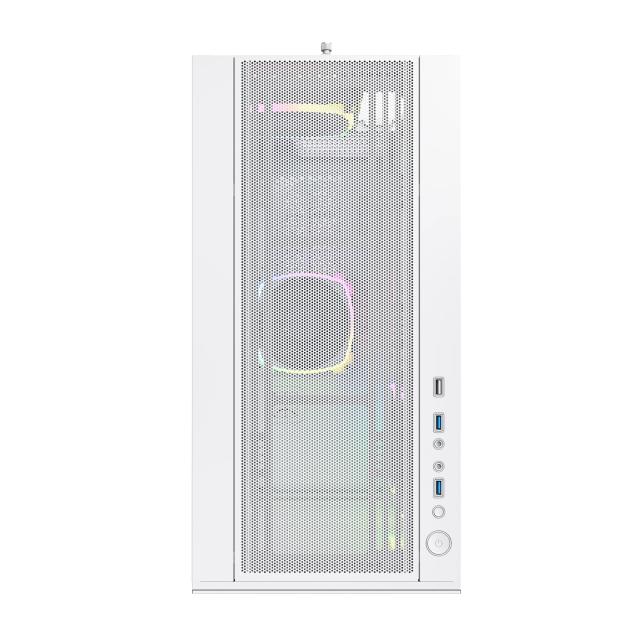 Кутия Montech SKY TWO, TG, Middle Tower, 1 x USB 3.2 Gen 2 Type-C, 2 x USB 3.0, ATX/mATX/Mini-ITX, White