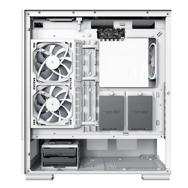 Кутия Montech SKY TWO, TG, Middle Tower, 1 x USB 3.2 Gen 2 Type-C, 2 x USB 3.0, ATX/mATX/Mini-ITX, White