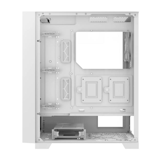 Кутия Montech AIR 100 LITE, TG, Mini Tower, 2 x USB 3.0, 1 x USB 2.0, ATX mATX Mini-ITX, White