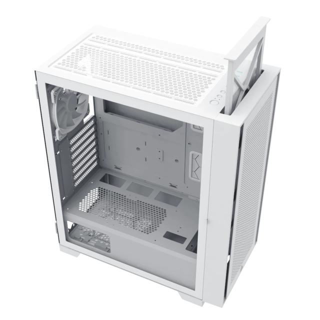 Кутия Montech AIR 100 LITE, TG, Mini Tower, 2 x USB 3.0, 1 x USB 2.0, ATX mATX Mini-ITX, White