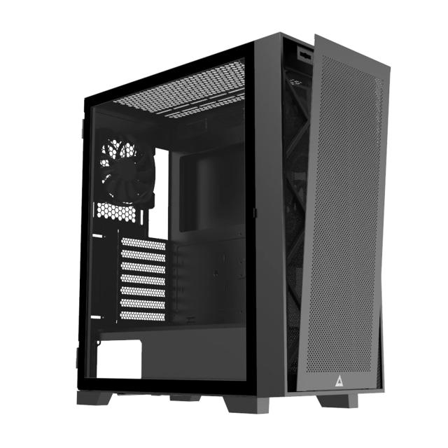 Кутия Montech AIR 100 LITE, TG, Mini Tower, 2 x USB 3.0, 1 x USB 2.0, ATX mATX Mini-ITX, Black