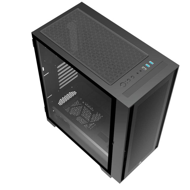 Кутия Montech AIR 100 LITE, TG, Mini Tower, 2 x USB 3.0, 1 x USB 2.0, ATX mATX Mini-ITX, Black