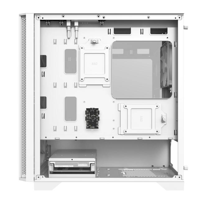 Кутия Montech AIR 100 ARGB, TG, Mini Tower, 1 x USB 3.0, 1 x USB 2.0, RGB Controller, mATX, Mini-ITX, White