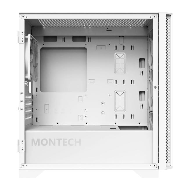 Кутия Montech AIR 100 ARGB, TG, Mini Tower, 1 x USB 3.0, 1 x USB 2.0, RGB Controller, mATX, Mini-ITX, White