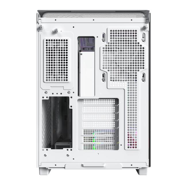 Кутия Montech KING 95 Pro, Dual Chamber Mid-tower Case, 2 x USB 3.0, 1 x USB 3.2 Gen 2 Type-C, ATX, mATX, Mini-ITX, White