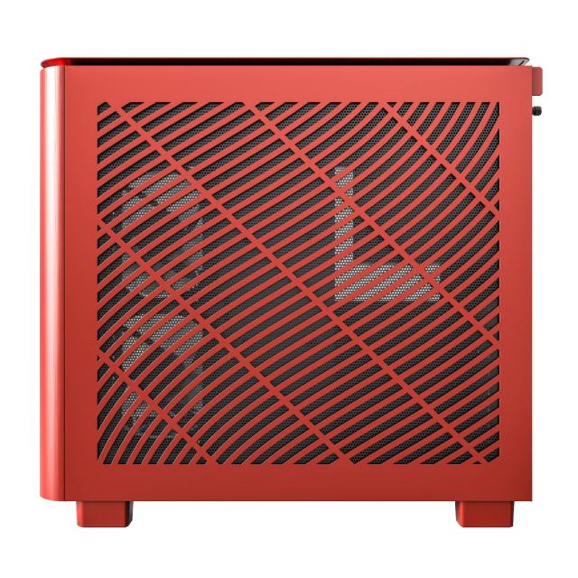 Кутия Montech KING 95 Pro, Dual Chamber Mid-tower Case, 2 x USB 3.0, 1 x USB 3.2 Gen 2 Type-C, ATX, mATX, Mini-ITX, Red