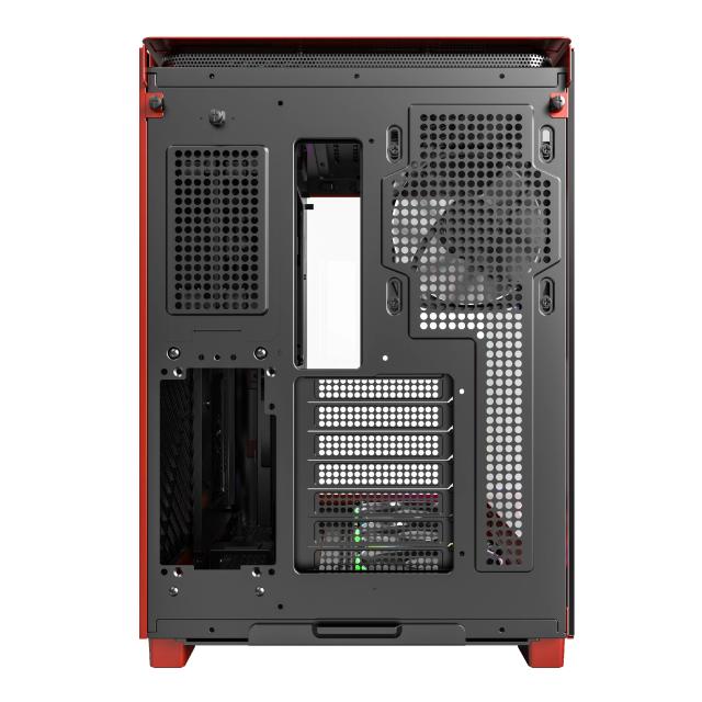 Кутия Montech KING 95 Pro, Dual Chamber Mid-tower Case, 2 x USB 3.0, 1 x USB 3.2 Gen 2 Type-C, ATX, mATX, Mini-ITX, Red