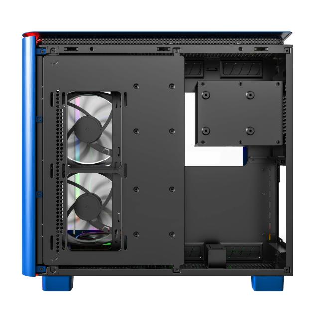 Кутия Montech KING 95 Pro, Dual Chamber Mid-tower Case, 2 x USB 3.0, 1 x USB 3.2 Gen 2 Type-C, ATX, mATX, Mini-ITX, Prussian Blue