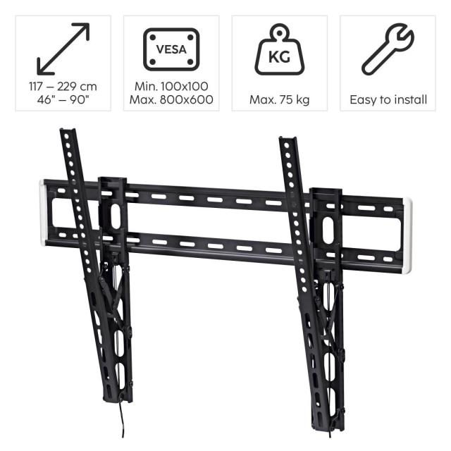 Стенна стойка за TV Hama, 254 см (100") до 75 кг, 220818