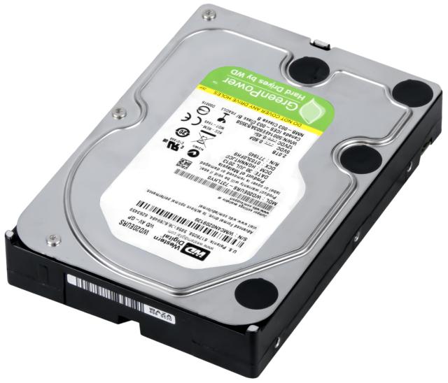 Твърд диск Western Digital Caviar Green, 2TB SATAII, 7200rpm max, 64MB