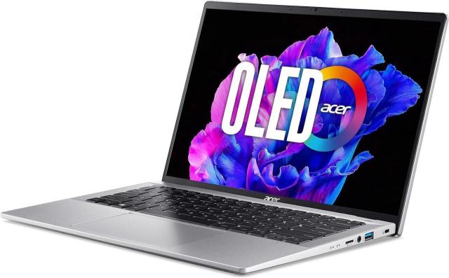 Лаптоп Acer Swift Go 14 SFG14-73-52NK, Intel Core Ultra 5 125U 12C (1.3/4.3GHz, 12MB), 14" (35.56cm) WQXGA+ OLED Glare Display, 16GB LPDDR5X, 512GB SSD NVMe, 2x Thunderbolt 4, Free DOS