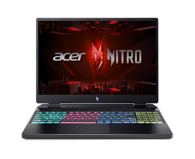 Лаптоп Acer Nitro 16 AN16-51-71J2, Intel Core i7-13620H 10C (2.4/4.9GHz, 24MB), 16" (40.64cm) WQXGA IPS 165Hz Anti-Glare Display & GF RTX 4050 6GB, 16GB DDR5, 1TB SSD NVMe, 2x USB 3.2 Gen 2 Type-C, Free DOS