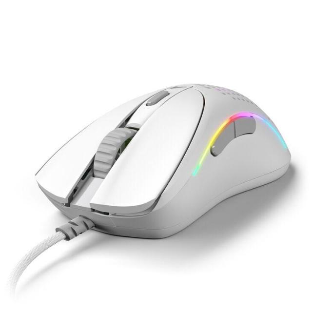 Геймърска мишка Glorious Model D 2, оптична 26 000 DPI, USB, Matte White